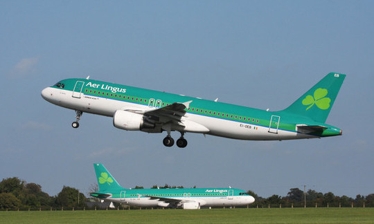 Aer Lingus’ Inaugural Flight from Dublin to Hartford takes off