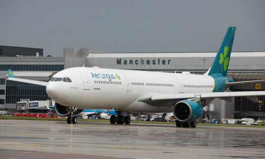 AER LINGUS’ FIRST NON-STOP TRANSATLANTIC FLIGHT FROM MANCHESTER TO BARBADOS TAKES OFF