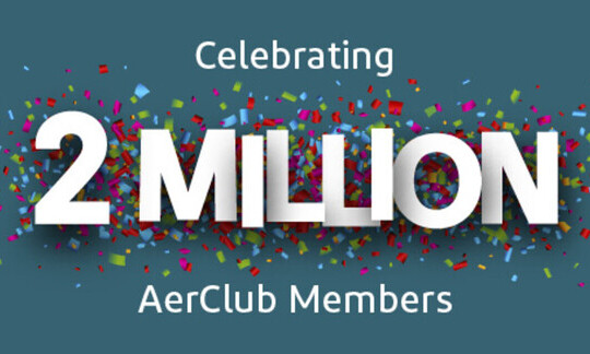 AerClub celebrates milestone of more than 2 million members