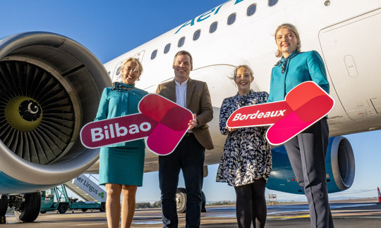 Aer Lingus unveils brand new routes from Cork to Bilbao and Bordeaux for summer 2025