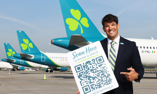 Aer Lingus Launches Onboard Digital Donations in Support of UNICEF
