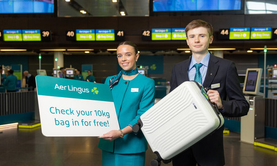 Aer Lingus extends 10kg carry-on baggage policy across all Aer Lingus Regional flights