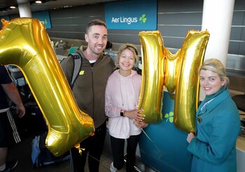 Aer Lingus One Millionth Transatlantic Guest