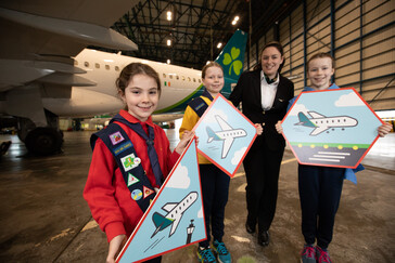 Aer Lingus partners with Irish Girl Guides for Aviation Badge