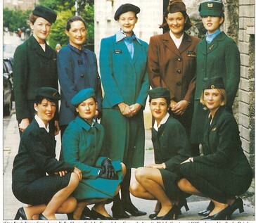 Aer Lingus crew in uniforms through the decades