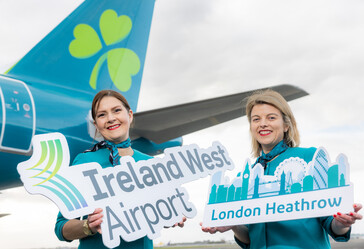 Aer Lingus announces new route from Ireland West Airport Knock to London Heathrow