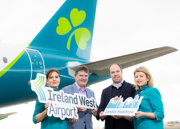 Aer Lingus announces new route from Ireland West Airport Knock to London Heathrow