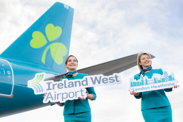 Aer Lingus announces new route from Ireland West Airport Knock to London Heathrow