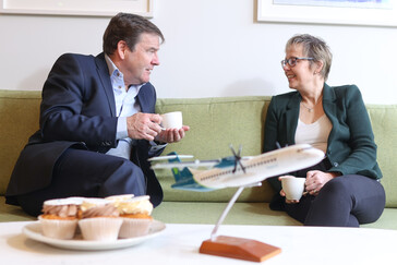 Conor McCarthy Executive Chairman of Emerald Airlines and Lynne Embleton CEO of Aer Lingus 2